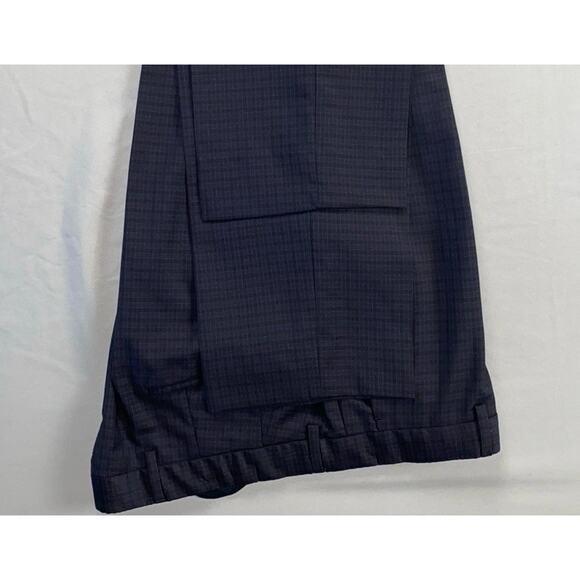 Hugo Boss Hugo3/Genius2 Flat Front Tri-Check Wool Flannel Dress Pants. 40R 35X31 - Picture 4 of 9